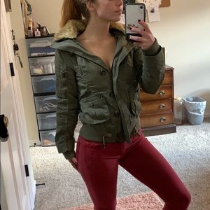 Army green jacket